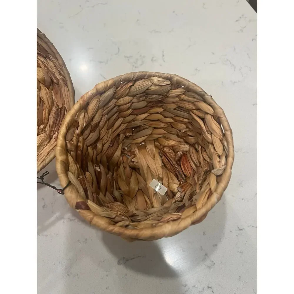 NWT Small Circle Woven Canister